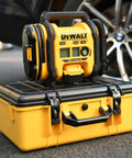 Heavy Duty Waterproof Case for 20V Cordless Air Compressor and Tire Inflator Accessories Portable Tough Tool Box Case Only Fits 20V Max Pumps and DCC020IB Compatible Gear with inflator on top