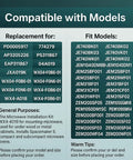 Compatible models chart for WX4 A019 JXA019K Microwave Mounting Kit Replacement For Undercabinet Installation