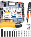 532 Piece Heat Shrink Kit With Mini Heat Gun For Wiring Solder Seal Wire Connectors And Shrink Tubing 26 To 6 AWG