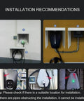 Installation recommendations for All Weather Steel Awning EV Charger Cover Wall Mount Shield for universal outdoor use.