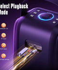 Epic 180W Peak Party Bluetooth Speaker With Four Drivers, Dual 4.04 Inch Subwoofers, Deep Bass And 105dB HD Sound, IPX5 with USB, TF, Aux ports and control panel