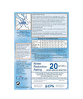 Kids Ear Plugs Small Size 5 Pack For Air Travel instruction leaflet with noise reduction rating and material details