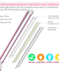 Diagram of Game Changing LED Desk Lamp With Wireless Charger And USB Port showcasing LED light beads and energy-saving features.
