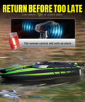 Sick High Speed RC Boat For Adults 20MPH Remote Control Boat For Pools And Lakes Dual Battery Pack with alarm alert