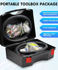 Auto AC Hose And Fitting Kit 32 Pc Set With 6 8 10 Size Hoses And Line Adapters in portable toolbox packaging