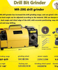 Portable Electric Drill Sharpener For Knives And Chisels With Adjustable Angle Grinding Head, features sturdy yellow design and compact size.