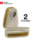 Respirator Cartridge 6006 Pro Grade For Organic Vapors And Acid Gases Ammonia Methylamine Or Formaldehyde One Pair All Day