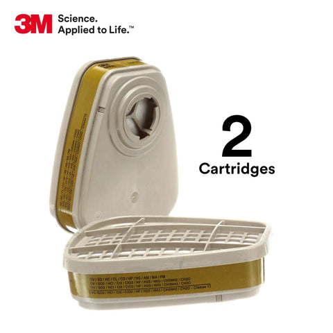Respirator Cartridge 6006 Pro Grade For Organic Vapors And Acid Gases Ammonia Methylamine Or Formaldehyde One Pair All Day