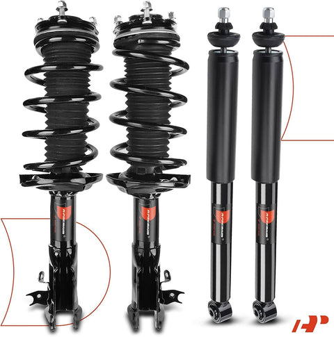 Front And Rear Complete Struts With Coil Spring Assembly For Honda Civic 2006 2011 And Acura CSX 2006 2011 Replacement