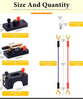 Badass 20 Piece Electrical Circuit Experiment Kit With Quick Attach Bulbs Dependable Switches And Heavy Duty Flexible Wiring For Awesome Diy Science Projects size and quantity infographic showing lamp holders, switches, and wires.