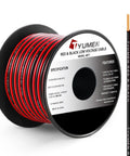 40 Ft 18 Gauge Two Pin Red And Black LED Strip Extension Cable spool with specifications visible