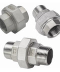 3 Inch BSPT Female to Male Socket Union Coupler for Plumbing 304 Stainless Steel Pipe Fitting Connector Built Tough