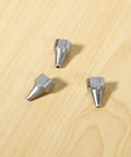 Get These 3 Pcs Heavy Duty Nozzle Kit For S-993A And S-995A Electric Desoldering Pumps With 1MM 1.5MM And 2MM Tips For Your Welding Game - silver steel nozzles on wood.