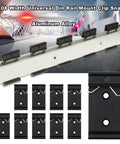 Din Rail Mount Clip 1.02 Inch Wide Universal Snap In Bracket 10 Pack Black Aluminum Alloy Relay Clip For 35mm DIN Rails