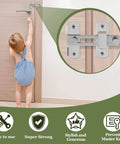4 Inch Flip Gate Latch Heavy Duty Stainless Steel Door Lock for Barn Doors Wood Fences Sliding Doors Brushed Nickel Finish