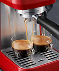 Semi Automatic Home Coffee Machine With 1.7 Liter Glass Carafe Brew Up To 10 Cups Fresh Espresso And Steam Milk Froth