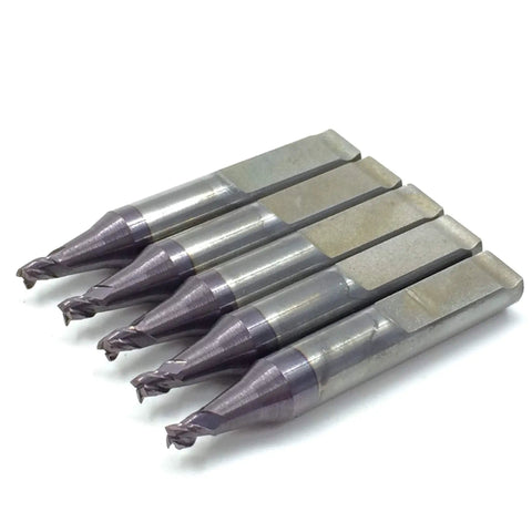 2.5mm End Milling Cutter Solid Carbide RIC05304B B3320 WC011A For Laser Key Machines Dope 5 Piece Set