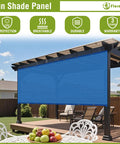 Pergola Shade Cover 15 By 17 Feet Universal Replacement Canopy For Outdoor Deck Patio Porch Backyard Gazebo With Grommets And Weighted Rods In Blue Durable And Weather Resistant in garden setting.