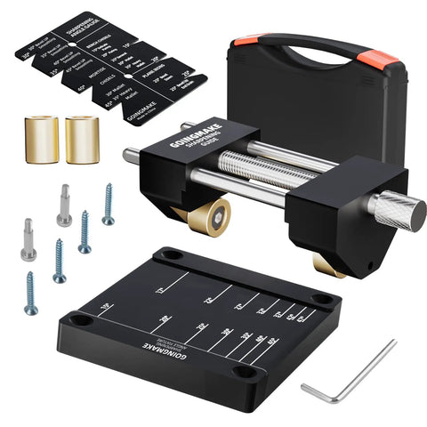 Versatile Honing Guide System for Chisels and Planes, Precision Sharpening Kit with Angle Fixture, Storage Case, and Accessories