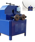 Heavy Duty Electric Pipe Bender Roller Setup Shape Round Square Steel Tubing Adjust Flexible Radius Quick Swap Dies garage workhorse in blue