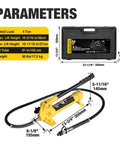 4 Ton Hydraulic Porta Power Kit Pusher Puller Ram Jack For Auto Body Frame Repair Tool With Blow Mold Carrying Case