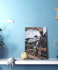 Steam Locomotive Train Wall Art Canvas Print Ready To Hang 12x18 Inch Cotton Canvas Poster For Living Room And Office Decor
