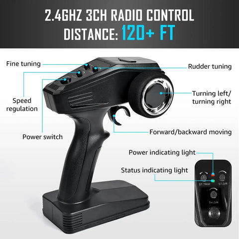 2 In 1 RC Cyber Monster Truck And Drift Car For Adults 1 18 Scale 4WD All Terrain 2.4 GHz radio controller