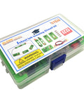 Hands-On Physics Circuit Kit For Students Safe Electricity Experiments To Build Series And Parallel Circuits, plastic box