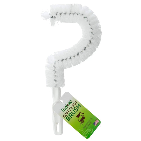 Coffee Pot Cleaning Brush With Curved Head For Easy Inside Scrubbing Non Scratching Soft Bristles Long Lasting Decanter Cleaner