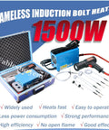 Heavy Duty Magnetic Induction Heater Kit With Four Interchangeable Coils Kicks Stuck Rusty Bolts Loose Quick Ergonomic Grippy Handle Dual Voltage 1500W Power For Real Mechanics And Weekend Warriors in a portable case.