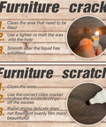 Instructions for using Multi Color Wood Filler Kit For DIY Furniture And Flooring Repairs Non Toxic Fast Drying Putty With Tools Included.