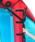 Close-up of Inflatable Surf Wing With Clear View Window Design For Safe, Smooth Rides, Durable Dope Foil Wing Surfing Kite.