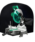 Heavy Duty 600D Oxford Black Miter Saw Cover For Woodworking Bench Tools Up To 28 By 24 By 28 Inches over miter saw in black