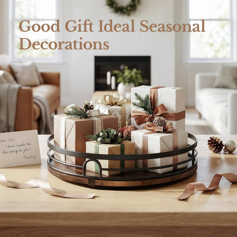 Smooth 360 Spin 2 Pack 9 And 10 Inch Lazy Susan Turntable Organizers Heavy Duty Solid Wood Kitchen Pantry Rotating Tray With No Sweat Access Real Deal Pick with seasonal gift decor.