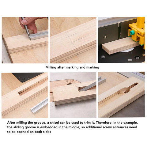 Heavy Duty Aluminum T Track Miter Jig For Woodworking And CNC Projects With Saws Routers And Fences demonstration