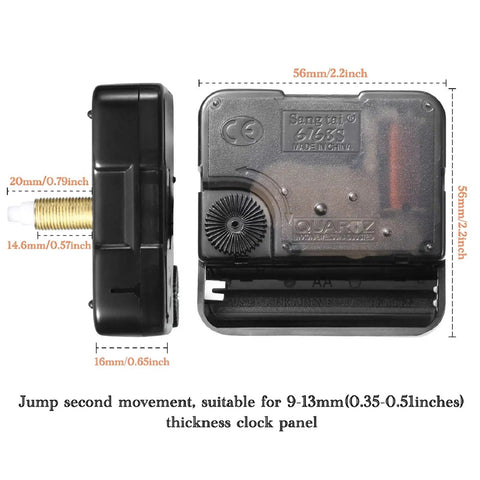2 High Torque Quartz Clock Movements With Long Shafts And 5 Pairs Of Hands Battery Operated DIY Clock Repair Kit For Replacing Or Building Custom Clocks Durable Replacement Parts For Any Frame