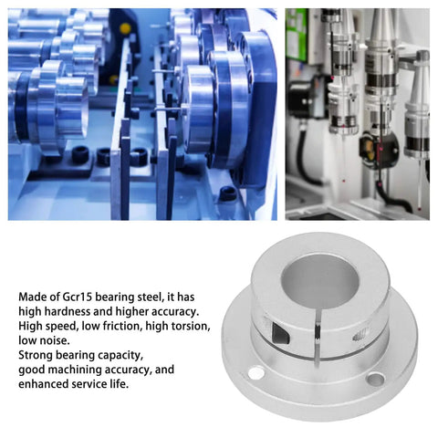 Heavy Duty Round Linear Flange Bearing 30mm Bore Built Tough With Premium Gcr15 Steel For Smooth Low Friction Motion In Industrial Motors And Precision Gearbox Assemblies