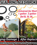 Leakproof Sprayer Seal Rings Ten Pack Durable Rubber Gasket Replacement For Pump Sprayers And Irrigation Accessories Universal Fit For Most 3L 5L 8L 1 Gallon 2 Gallon Sprayers Prevent Leaks And Ensure Even Consistent Spraying, black rubber rings for garden sprayer