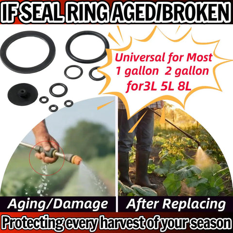 Leakproof Sprayer Seal Rings Ten Pack Durable Rubber Gasket Replacement For Pump Sprayers And Irrigation Accessories Universal Fit For Most 3L 5L 8L 1 Gallon 2 Gallon Sprayers Prevent Leaks And Ensure Even Consistent Spraying, black rubber rings for garden sprayer