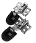 Heavy Duty Glass Door Cabinet Hinges 26mm 2 Pack Soft Close Cupboard Replacement Hinges for Display Cabinets