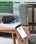 20A 12V/24V MPPT Wireless Solar Charge Controller With Bluetooth App for remote monitoring using a smartphone app