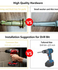 Comparison of heavy-duty hardware and drill bit suggestions for heavy duty foldable wall mounting bracket for mini split air conditioners and heat pumps