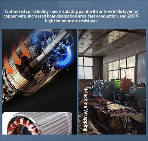 Heavy Duty Electric Hoist With Remote Control And Cable For 200-800kg Garage Lifts, showing optimized coil winding and machine wrapping.