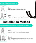 Installation guide for Badass Heavy Duty Steel Wall Mount For EV Charger and Cable Organizer on various wall types.