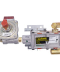 Gas Range Safety Valve And Pressure Regulator Replacement For Model Specific DG94-00449A 2754537 Not Universal Includes Two Mounting Brackets Inlet Half Inch NPT Outlet Nine Sixteenth Inch Twenty Four Thread AP5332636 PS4241390