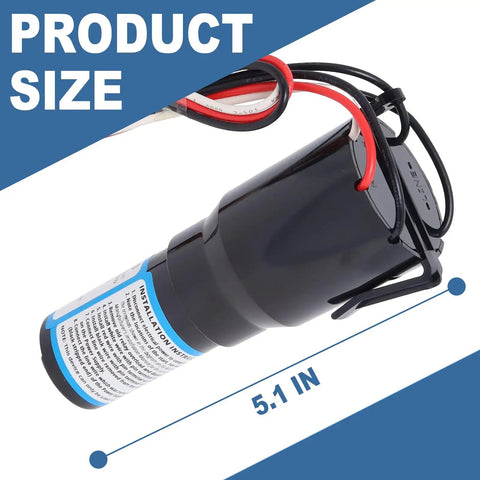 Three In One Hard Start Kit For Refrigerator Freezer Replaces Start Relay Overload Capacitor 1/12 To 1/5 HP 120V AC, 5.1-inch size