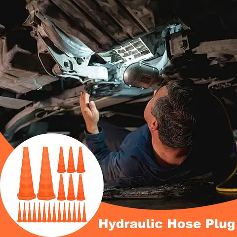High Performance Leakproof Plugs With Secure 12X18mm Fit For Heavy Machinery Repair And Industrial Maintenance Systems Using Oil Safe Silicone To Block Pressure And Stop Dirt Ingress Like A Boss. orange hydraulic hose plugs for undercarriage repair
