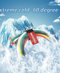 Hella Flexible 10 Awg Silicone Wire Kit Featuring Six Assorted 3 Ft Colors With Stranded Tinned Copper Cores in icy setting.