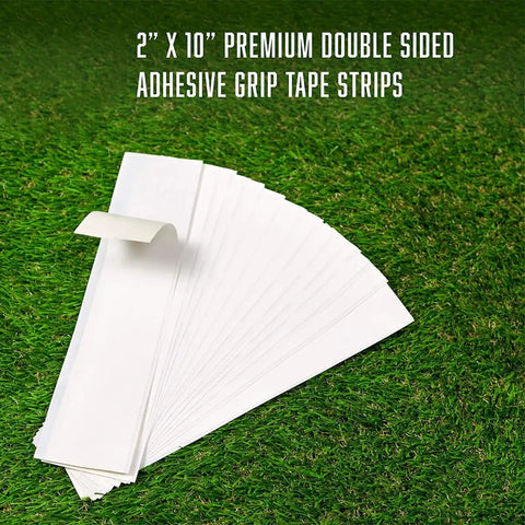 Solvent Activated Golf Grip Tape Pro Grade 2 Inch By 10 Inch Double Sided Strips, 15 Pre Cut Regripping Pieces on grass