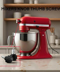 Two Pack Mixer Knob Screw Replacement Parts For KitchenAid Stand Mixers Thumb Screw Replacement with Black Knob End shown